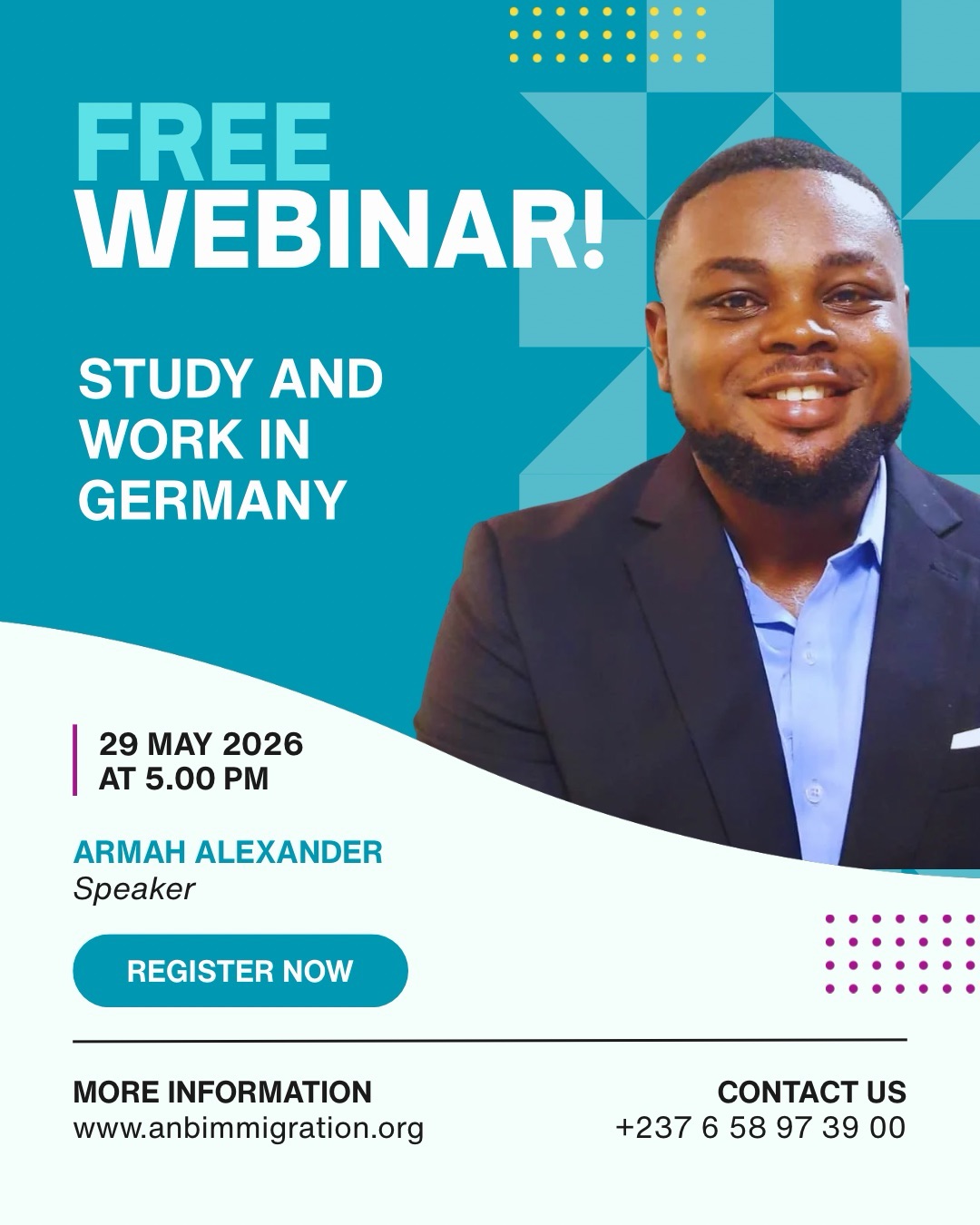 STUDY AND WORK IN GERMANY WEBINAR