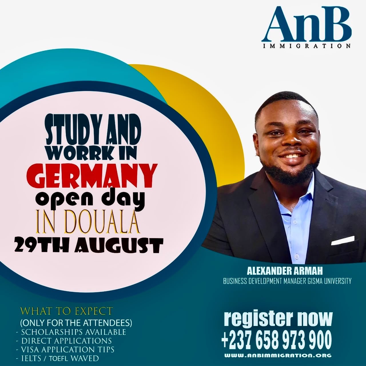 STUDY AND WORK IN GERMANY OPEN DAY IN DOUALA